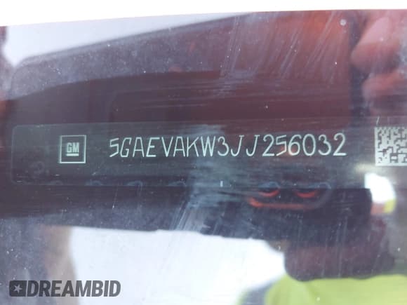 ✅ 2018 Buick Enclave Essence • VIN: 5GAEVAKW3JJ256032 • Лот: 43084591. Опубликован ранее на IAAI с пробегом 123 689 миль. Бесплатный доступ к архиву аукционных продаж из США и подробный отчёт об истории автомобиля на DreamBid. Изображение 9.