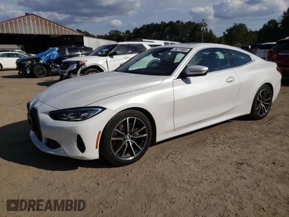 ✅ 2024 BMW 4 Series 430i • VIN: WBA53AP07RCR78206 • Lot: 85271605. Listed on Copart with 26,875 mi. Free auction sales archive from the USA and detailed vehicle history report at DreamBid. Image 1.