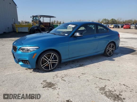 ✅ 2020 BMW 2 Series M240i • VIN: WBA2J5C07L7F24188 • Lot: 84346574. Listed on Copart with 34,082 mi. Free auction sales archive from the USA and detailed vehicle history report at DreamBid. Image 1.