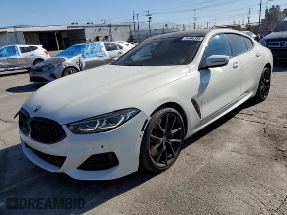 ✅ 2023 BMW 8 Series 840i • VIN: WBAGV2C04PCM45449 • Lot: 91686385. Listed on Copart with 29,887 mi. Free auction sales archive from the USA and detailed vehicle history report at DreamBid. Image 1.