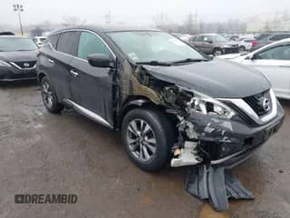 2016 Nissan Murano SV with VIN 5N1AZ2MH4GN140891, listed as a IAAI auction lot 41565721 with 107,307 mi miles and . Bid and sale history available at DreamBid. Image 1.