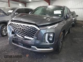 ✅ 2022 Hyundai Palisade Calligraphy • VIN: KM8R7DHE1NU454800 • Лот: 41316466. Опубликован ранее на IAAI с пробегом 27 658 миль. Бесплатный доступ к архиву аукционных продаж из США и подробный отчёт об истории автомобиля на DreamBid. Изображение 2.
