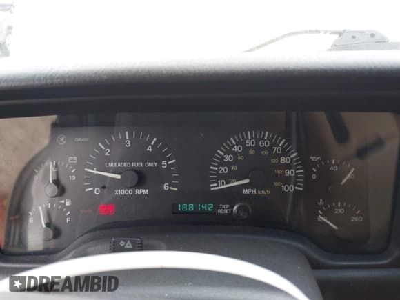 ✅ 1999 Jeep Cherokee Limited • VIN: 1J4FF78S6XL591672 • Lot: 42971551. Listed on IAAI with 188,142 mi. Free auction sales archive from the USA and detailed vehicle history report at DreamBid. Image 7.