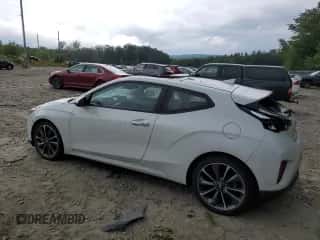 2019 Hyundai Veloster 2.0 with VIN KMHTG6AF9KU006725, listed as a Copart auction lot 63975084 with 52,970 mi miles and Salvage title. Bid and sale history available at DreamBid. Image 2.