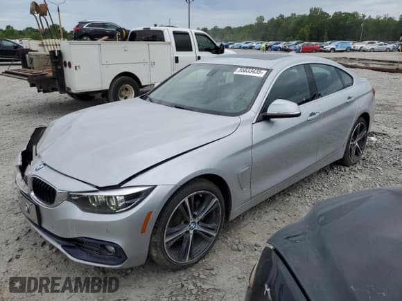 ✅ 2019 BMW 4 Series 430i xDrive • VIN: WBA4J3C53KBL06332 • Lot: 55833435. Listed on Copart with 87,410 mi. Free auction sales archive from the USA and detailed vehicle history report at DreamBid. Image 1.