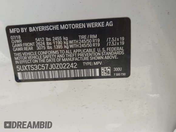 ✅ 2018 BMW X3 M40i • VIN: 5UXTS3C57J0Z02242 • Lot: 42214953. Wystawiony na IAAI z przebiegiem 81 598 mil. Bezpłatny archiwum sprzedaży aukcyjnych z USA i szczegółowy raport historii pojazdu na DreamBid. Zdjęcie 9.