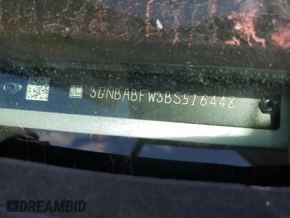 ✅ 2011 Chevrolet HHR 1LT • VIN: 3GNBABFW3BS516448 • Lot: 58141834. Listed on Copart with 120,052 mi. Free auction sales archive from the USA and detailed vehicle history report at DreamBid. Image 13.