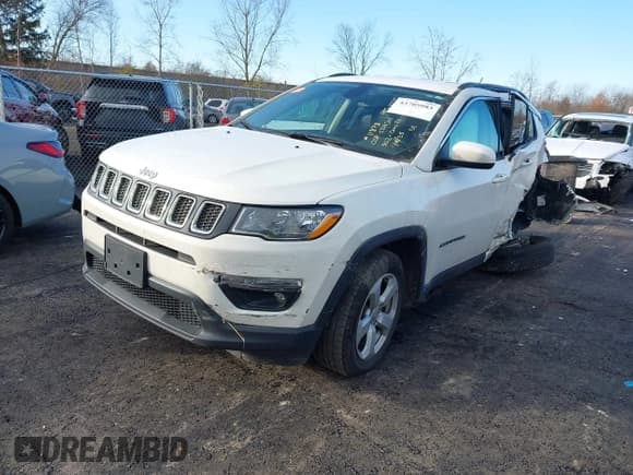 ✅ 2019 Jeep Compass Altitude • VIN: 3C4NJDBB5KT641482 • Lot: 43705983. Listed on IAAI with 140,929 mi. Free auction sales archive from the USA and detailed vehicle history report at DreamBid. Image 18.