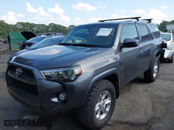 ✅ 2017 Toyota 4Runner TRD Pro • VIN: JTEBU5JR6H5457655 • Lot: 43272100. Listed on IAAI with 145,810 mi. Free auction sales archive from the USA and detailed vehicle history report at DreamBid. Image 2.