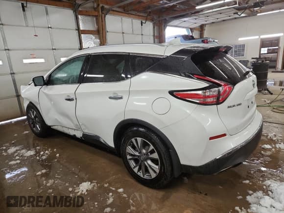 ✅ 2018 Nissan Murano SV • VIN: 5N1AZ2MH2JN185335 • Lot: 91929535. Listed on Copart with 101,163 mi. Free auction sales archive from the USA and detailed vehicle history report at DreamBid. Image 2.