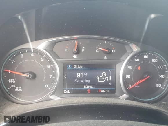 2019 Chevrolet Equinox LT z VIN 3GNAXKEV1KL271727, wystawiony jako Copart lot #61896325 z przebiegiem 52 816 mil mil oraz Szkoda całkowita • Salvage title. Historia ofert i sprzedaży dostępna na DreamBid. Obrazek 9.