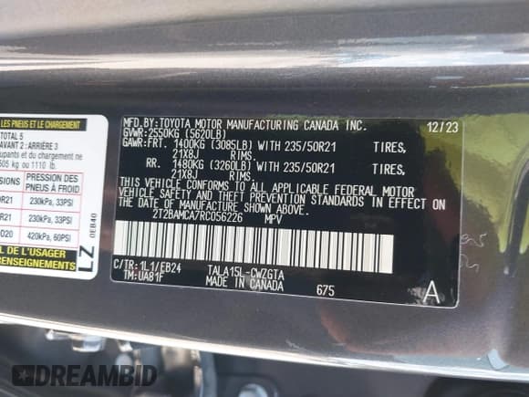 ✅ 2024 Lexus RX 350 • VIN: 2T2BAMCA7RC056226 • Lot: 42351779. Wystawiony na IAAI z przebiegiem 12 317 mil. Bezpłatny archiwum sprzedaży aukcyjnych z USA i szczegółowy raport historii pojazdu na DreamBid. Zdjęcie 9.