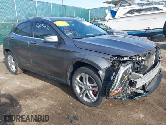 ✅ 2015 Mercedes-Benz GLA 250 • VIN: WDCTG4GB3FJ030386 • Lot: 41875215. Listed on IAAI with 148,722 mi. Free auction sales archive from the USA and detailed vehicle history report at DreamBid. Image 1.