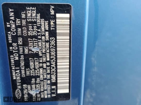 ✅ 2018 Hyundai Tucson SEL • VIN: KM8J3CA45JU697363 • Лот: 80783845. Опубликован ранее на Copart с пробегом 97 848 миль. Бесплатный доступ к архиву аукционных продаж из США и подробный отчёт об истории автомобиля на DreamBid. Изображение 13.