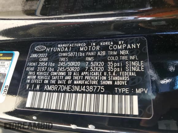 ✅ 2022 Hyundai Palisade Calligraphy • VIN: KM8R7DHE3NU438775 • Лот: 42809515. Опубликован ранее на Copart с пробегом 29 490 миль. Бесплатный доступ к архиву аукционных продаж из США и подробный отчёт об истории автомобиля на DreamBid. Изображение 13.