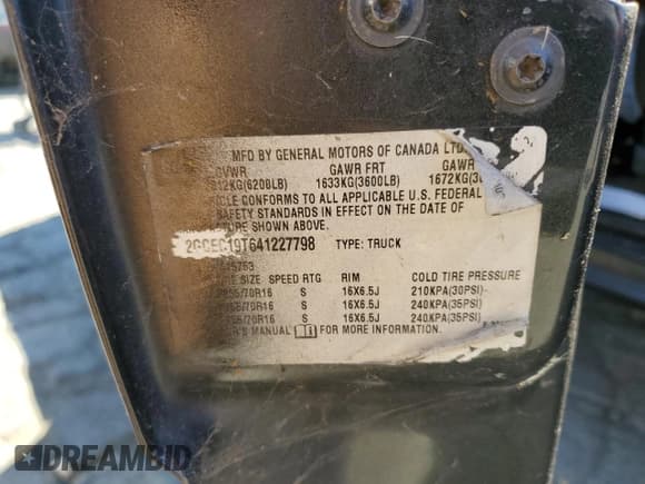 ✅ 2004 Chevrolet Silverado 1500 LS • VIN: 2GCEC19T641227798 • Лот: 70888504. Опубликован ранее на Copart с пробегом Не указан. Бесплатный доступ к архиву аукционных продаж из США и подробный отчёт об истории автомобиля на DreamBid. Изображение 12.