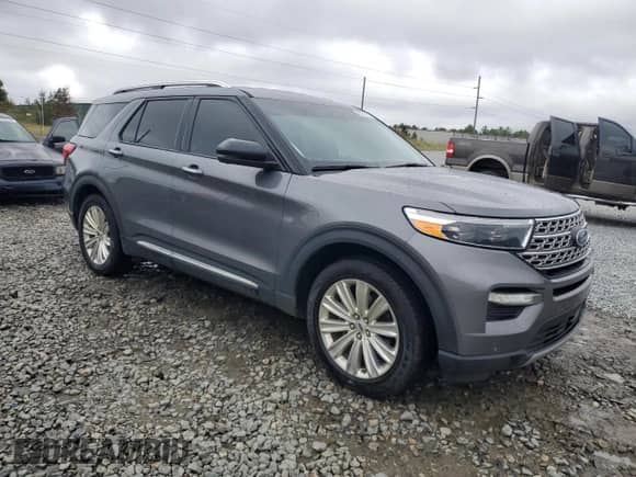 2021 Ford Explorer Limited with VIN 1FMSK7FH5MGB86457, listed as a Copart auction lot 85279185 with 105,121 mi miles and Salvage title. Bid and sale history available at DreamBid. Image 4.
