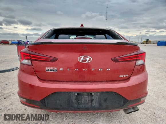 ✅ 2019 Hyundai Elantra Sport • VIN: KMHD04LB1KU842505 • Lot: 62017645. Listed on Copart with 85,890 mi. Free auction sales archive from the USA and detailed vehicle history report at DreamBid. Image 6.