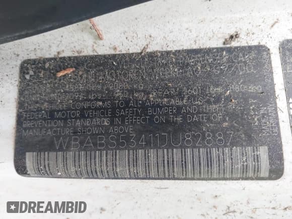 ✅ 2001 BMW 3 Series 330Ci • VIN: WBABS53411JU82887 • Лот: 43766681. Опубликован ранее на IAAI с пробегом 151 145 миль. Бесплатный доступ к архиву аукционных продаж из США и подробный отчёт об истории автомобиля на DreamBid. Изображение 9.