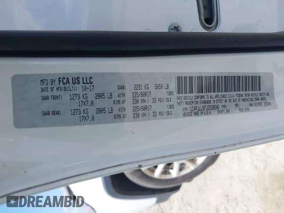 ✅ 2018 Jeep Cherokee Latitude Plus • VIN: 1C4PJLLB7JD538506 • Lot: 42616338. Listed on IAAI with 142,892 mi. Free auction sales archive from the USA and detailed vehicle history report at DreamBid. Image 9.