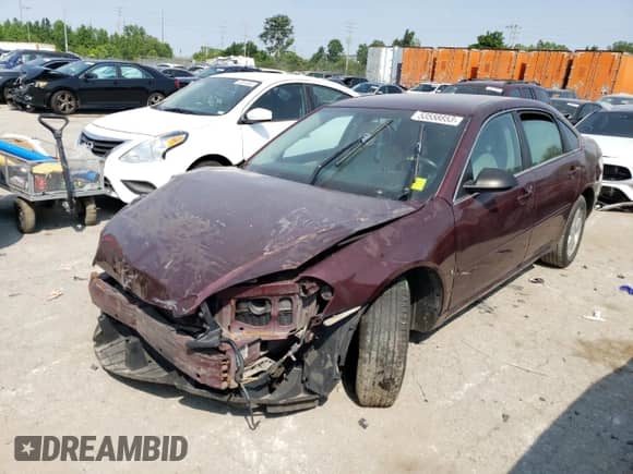 2007 Chevrolet Impala LT with VIN 2G1WT58N279268524, listed as a Copart auction lot 53558853 with Not provided miles and Salvage title. Bid and sale history available at DreamBid. Image 1.