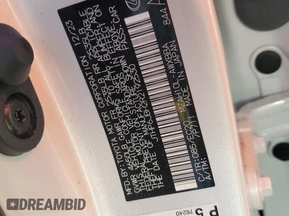 ✅ 2024 Lexus UX 250h Premium • VIN: JTHP6JBH2R2192530 • Lot: 43447855. Listed on Copart with 2,717 mi. Free auction sales archive from the USA and detailed vehicle history report at DreamBid. Image 13.