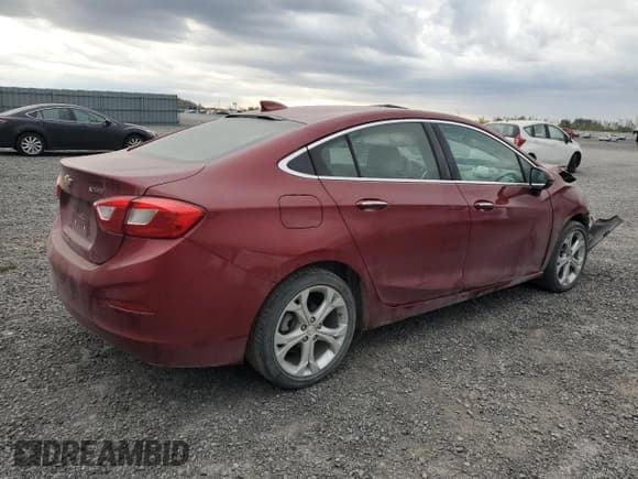 ✅ 2018 Chevrolet Cruze Premier • VIN: 1G1BF5SM4J7201759 • Лот: 85550425. Опубликован ранее на Copart с пробегом 57 439 миль. Бесплатный доступ к архиву аукционных продаж из США и подробный отчёт об истории автомобиля на DreamBid. Изображение 3.