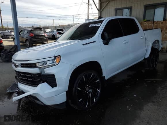 2023 Chevrolet Silverado 1500 RST with VIN 2GCPADED2P1142881, listed as a Copart auction lot 50994255 with 53,114 mi miles and Salvage title. Bid and sale history available at DreamBid. Image 1.