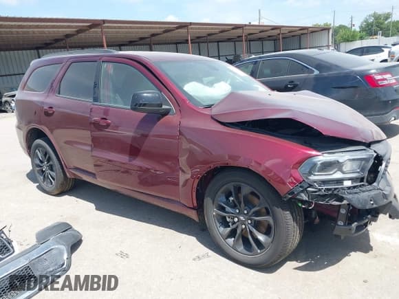 ✅ 2025 Dodge Durango GT • VIN: 1C4RDHDG9SC523911 • Lot: 42773679. Listed on IAAI with 4,327 mi. Free auction sales archive from the USA and detailed vehicle history report at DreamBid. Image 1.