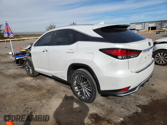 ✅ 2022 Lexus RX 450h • VIN: 2T2JGMDA0NC092777 • Lot: 86330315. Listed on Copart with 59,286 mi. Free auction sales archive from the USA and detailed vehicle history report at DreamBid. Image 2.
