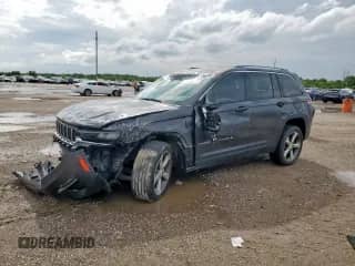 2022 Jeep Grand Cherokee Limited with VIN 1C4RJGBG9N8568389, listed as a Copart auction lot 64076375 with 37,206 mi miles and Salvage title. Bid and sale history available at DreamBid. Image 1.