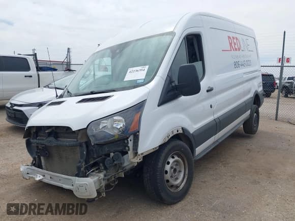 ✅ 2018 Ford Transit • VIN: 1FTYR2CM8JKA13393 • Lot: 42236354. Listed on IAAI with Not provided. Free auction sales archive from the USA and detailed vehicle history report at DreamBid. Image 2.