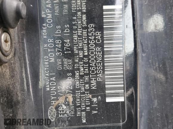 ✅ 2012 Hyundai Veloster w/Red Int • VIN: KMHTC6AD0CU064539 • Лот: 92496235. Опубликован ранее на Copart с пробегом 125 487 миль. Бесплатный доступ к архиву аукционных продаж из США и подробный отчёт об истории автомобиля на DreamBid. Изображение 13.