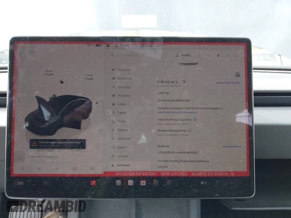 ✅ 2025 Tesla Model 3 Long Range • VIN: 5YJ3E1EA3SF987297 • Lot: 43312838. Wystawiony na IAAI z przebiegiem 3 601 mil. Bezpłatny archiwum sprzedaży aukcyjnych z USA i szczegółowy raport historii pojazdu na DreamBid. Zdjęcie 19.