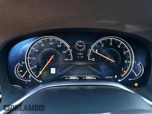 ✅ 2019 BMW 7 Series 740i • VIN: WBA7E2C55KB218507 • Lot: 88270125. Listed on Copart with 69,866 mi. Free auction sales archive from the USA and detailed vehicle history report at DreamBid. Image 9.