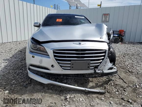 2015 Hyundai Genesis 3.8L with VIN KMHGN4JE8FU033133, listed as a Copart auction lot 56025284 with 47,806 mi miles and Clean title. Bid and sale history available at DreamBid. Image 5.