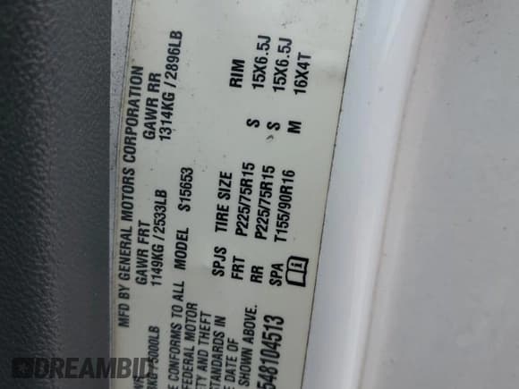 ✅ 2004 Chevrolet Colorado LS ZQ8 • VIN: 1GCCS196548104513 • Лот: 45562625. Опубликован ранее на Copart с пробегом 120 523 миль. Бесплатный доступ к архиву аукционных продаж из США и подробный отчёт об истории автомобиля на DreamBid. Изображение 12.