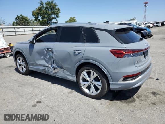 ✅ 2023 Audi Q4 e-tron Premium Plus • VIN: WA1L2BFZ1PP050572 • Lot: 58523794. Listed on Copart with 8,826 mi. Free auction sales archive from the USA and detailed vehicle history report at DreamBid. Image 2.