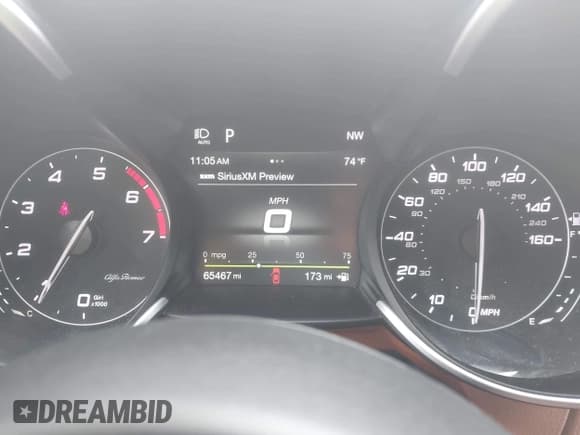 ✅ 2019 Alfa Romeo Giulia • VIN: ZARFANAN1K7598906 • Lot: 42435324. Listed on IAAI with 65,467 mi. Free auction sales archive from the USA and detailed vehicle history report at DreamBid. Image 7.