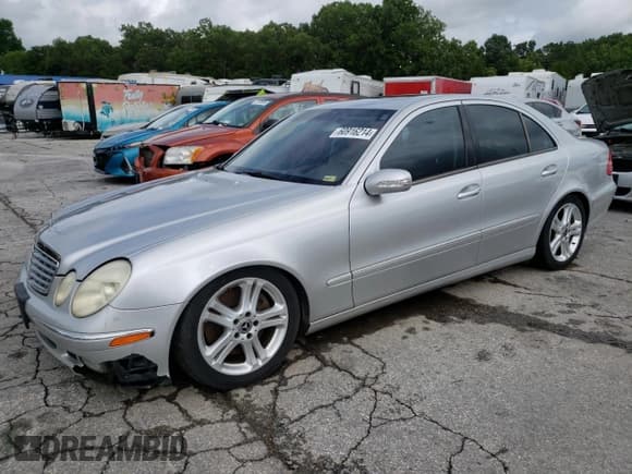 ✅ 2005 Mercedes-Benz E 500 • VIN: WDBUF83J85X177556 • Lot: 60916214. Listed on Copart with 185,915 mi. Free auction sales archive from the USA and detailed vehicle history report at DreamBid. Image 1.