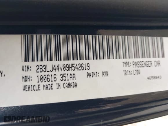 ✅ 2009 Dodge Challenger SE • VIN: 2B3LJ44V09H542619 • Lot: 41647733. Wystawiony na IAAI z przebiegiem 242 410 mil. Bezpłatny archiwum sprzedaży aukcyjnych z USA i szczegółowy raport historii pojazdu na DreamBid. Zdjęcie 9.