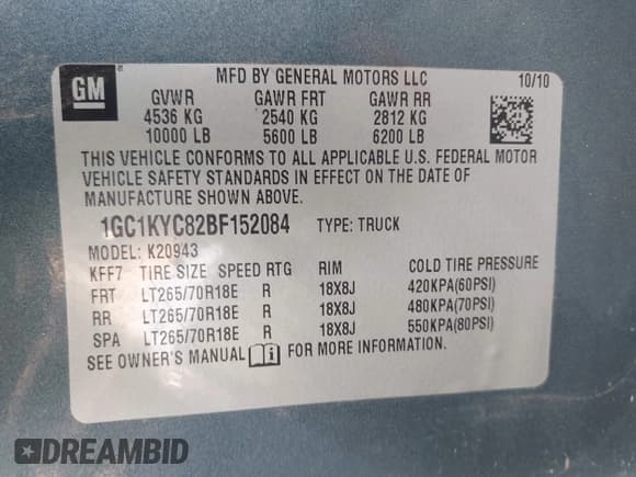 ✅ 2011 Chevrolet Silverado 2500HD LTZ • VIN: 1GC1KYC82BF152084 • Лот: 43281621. Опубликован ранее на IAAI с пробегом 163 157 миль. Бесплатный доступ к архиву аукционных продаж из США и подробный отчёт об истории автомобиля на DreamBid. Изображение 9.