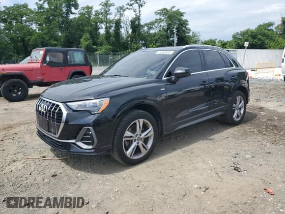 ✅ 2020 Audi Q3 S line Premium • VIN: WA1DECF30L1066594 • Lot: 65268955. Wystawiony na Copart z przebiegiem 38 332 mil. Bezpłatny archiwum sprzedaży aukcyjnych z USA i szczegółowy raport historii pojazdu na DreamBid. Zdjęcie 1.