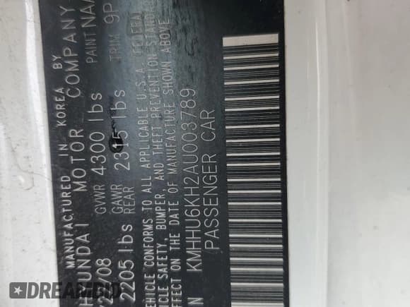 ✅ 2010 Hyundai Genesis Coupe • VIN: KMHHU6KH2AU003789 • Lot: 45241685. Wystawiony na Copart z przebiegiem 131 739 mil. Bezpłatny archiwum sprzedaży aukcyjnych z USA i szczegółowy raport historii pojazdu na DreamBid. Zdjęcie 12.