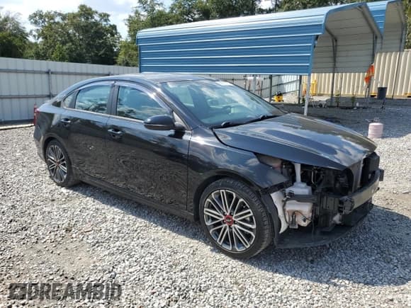 ✅ 2022 Kia Forte GT • VIN: 3KPF44ACXNE437324 • Lot: 80676775. Listed on Copart with 43,054 mi. Free auction sales archive from the USA and detailed vehicle history report at DreamBid. Image 4.