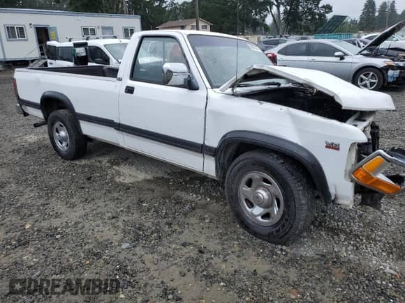 1996 Dodge Dakota z VIN 1B7FL26X9TS520367, wystawiony jako Copart lot #60913275 z przebiegiem 142 820 mil mil oraz Szkoda całkowita • Salvage title. Historia ofert i sprzedaży dostępna na DreamBid. Obrazek 4.