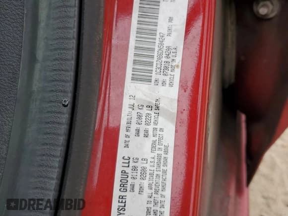 ✅ 2013 Dodge Avenger SE • VIN: 1C3CDZAB6DN504247 • Лот: 83523524. Опубликован ранее на Copart с пробегом 227 751 миль. Бесплатный доступ к архиву аукционных продаж из США и подробный отчёт об истории автомобиля на DreamBid. Изображение 12.