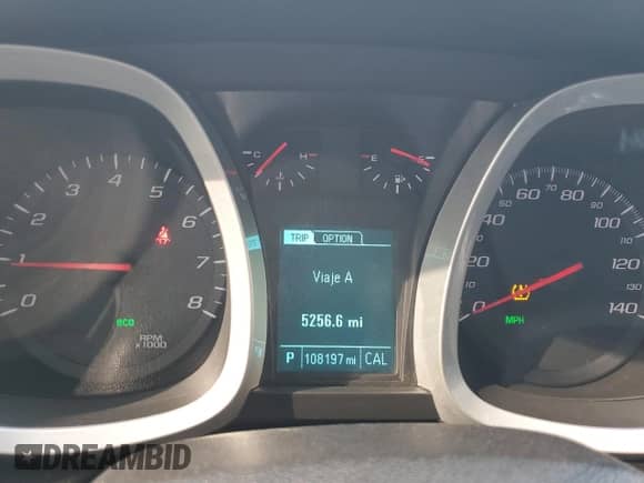 2017 Chevrolet Equinox LS with VIN 2GNALBEK6H1503525, listed as a Copart auction lot 71852605 with 108,197 mi miles and Salvage title. Bid and sale history available at DreamBid. Image 9.