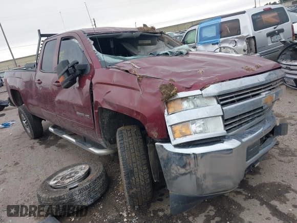 ✅ 2015 Chevrolet Silverado 2500HD LT • VIN: 1GC2CVE80FZ518531 • Lot: 41545988. Listed on IAAI with 237,004 mi. Free auction sales archive from the USA and detailed vehicle history report at DreamBid. Image 1.