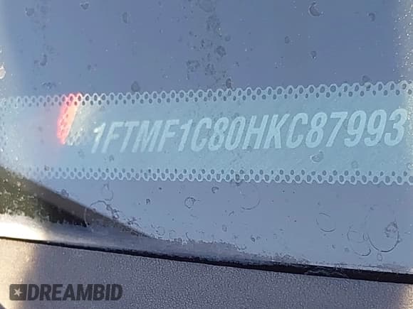 ✅ 2017 Ford F-150 XL • VIN: 1FTMF1C80HKC87993 • Lot: 43034382. Listed on IAAI with 106,846 mi. Free auction sales archive from the USA and detailed vehicle history report at DreamBid. Image 9.